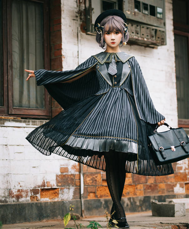 Rabbit Teeth ~The Girl Who Skip Class Lolita Dress Black L In Stock