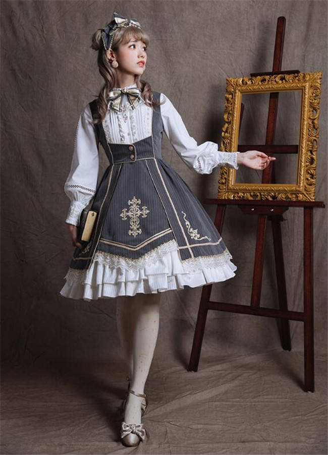 College of the Sacred Glory Cross~ Classic Lolita OP -Ready Made