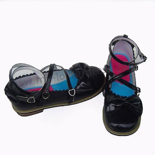 Classic Tea Party Shoes Purple Bow Lolita