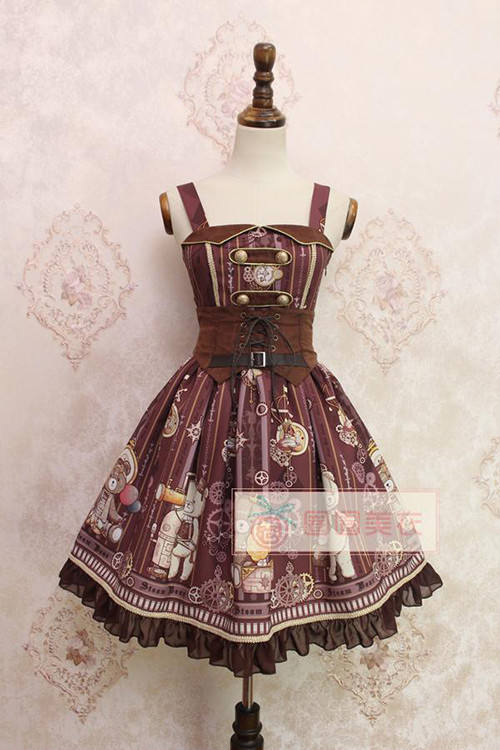 Alice Girl~ Steampunk Bear&Gear~ Lolita JSK