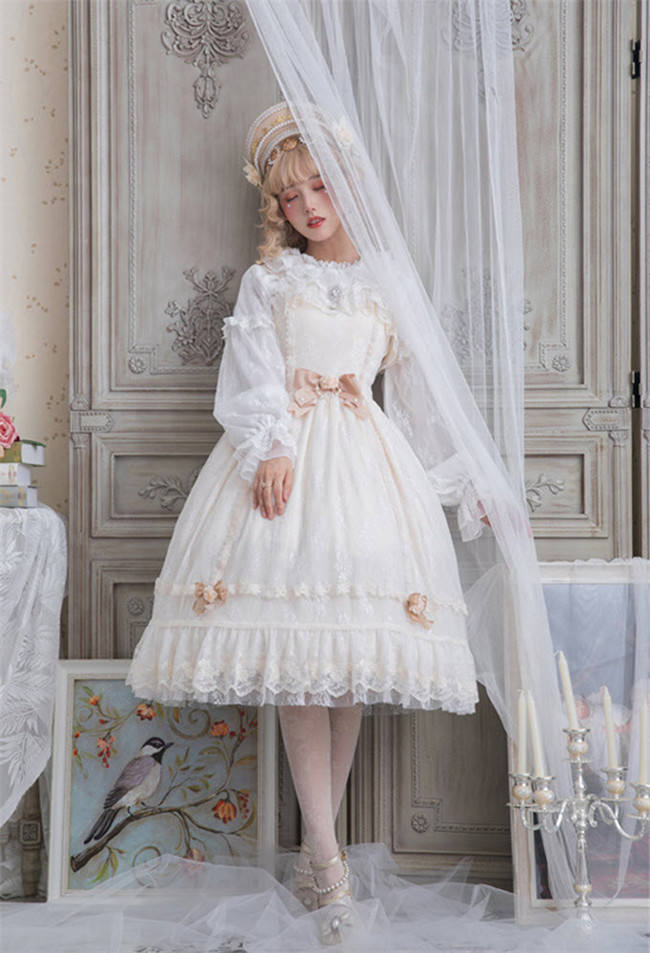 Dawn Maiden~ Vintage Classic Lolita JSK Ready Made