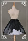 Neverland Lolita Chiffon Overskirt Black In Stock