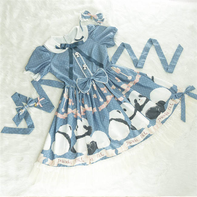 Panda Theme Sweet Lolita OP/JSK-Pre-order Closed