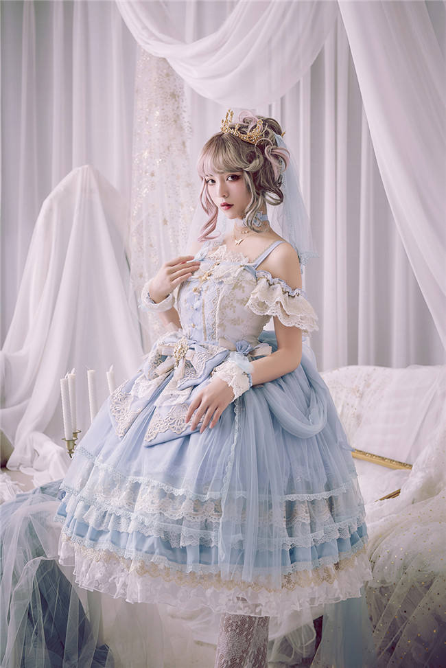 Flower Feast In Spring~ Elegant Lolita JSK Bridal Design -out