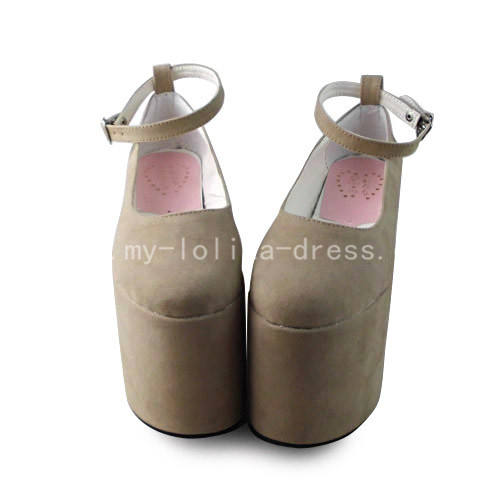 Lady's Sweet Cream White Lolita High Platform