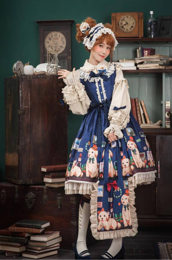 A Date with Dog~  Sweet Lolita JSK -Pre-order  Closed