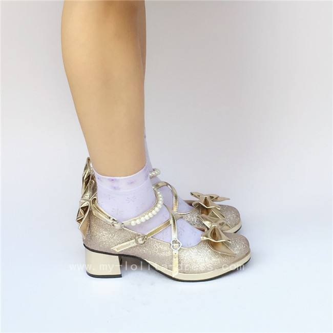 Antaina Tea Party Glitter Lolita Shoes