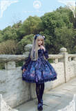 Goldfish & Fireworks Jaquard Version ~ Lolita Long Sleeves OP Dress -OUT