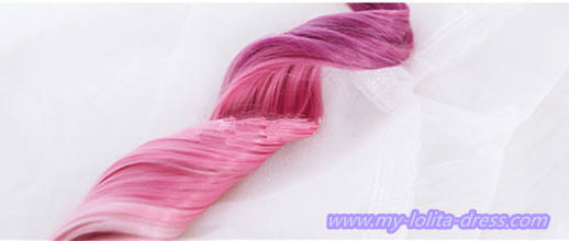 Small Fu Butterfly~Long Curls Two Ponytails Lolita Wig