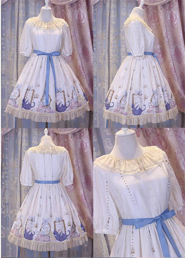 MissCat~ Soft Lolita OP Dress -Ready Made