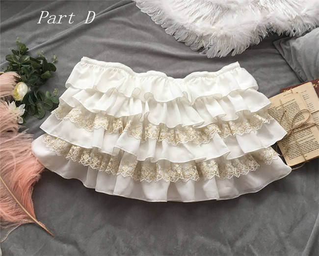 Little Dipper Camellia~ Sweet Lolita Underskirt Petticoat -Flexible Length -Ready Made