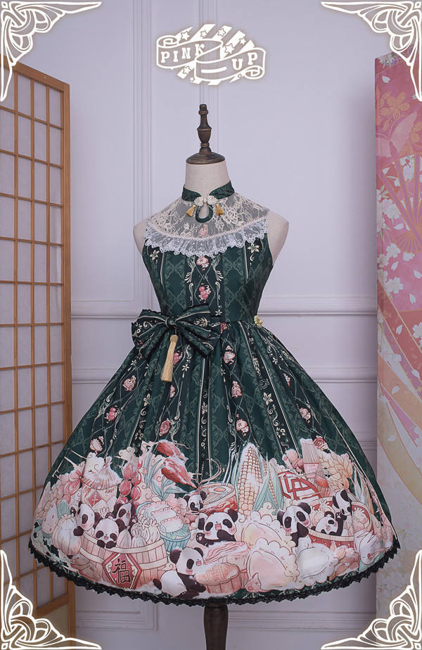 Panda ~Classic Qi Lolita JSK Dress Version I -Ready Made
