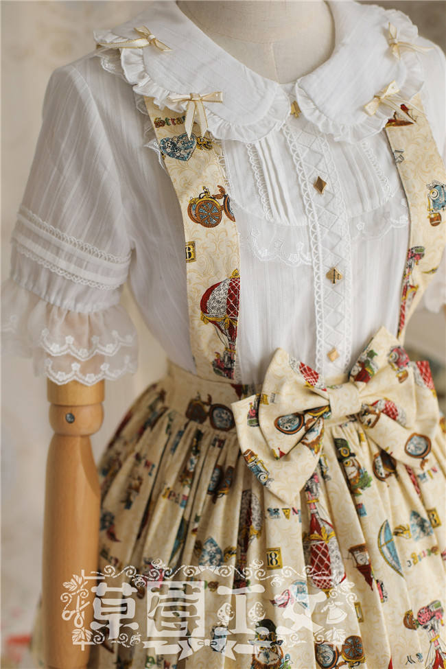 Strawbery Witch ~Mechanical Balloon~ Lolita Salopette