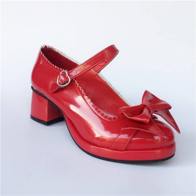 Bows Single Strap Lolita Shoes