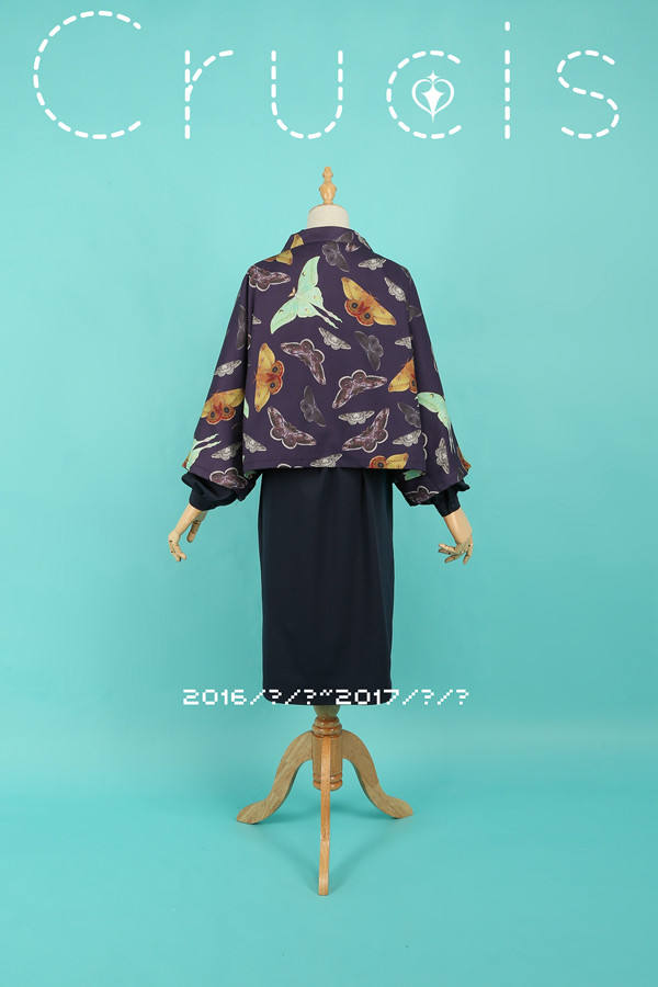 Vintage Unicolor Wing Collar Lolita OP Dress - Ready Made Navy M In Stock