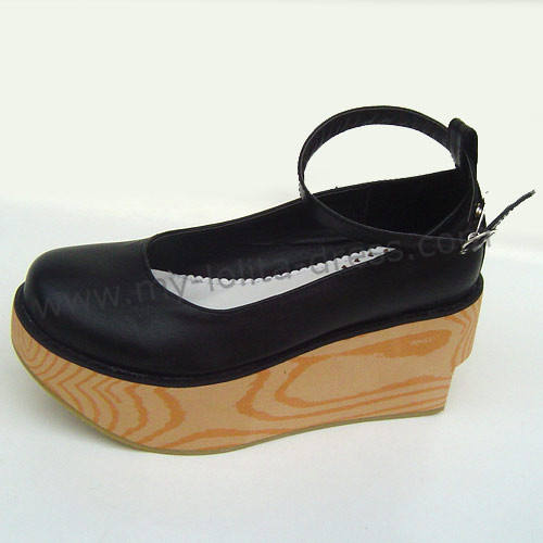 Black Classic Platform Lolita Shoes