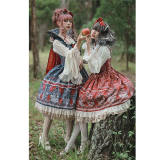 Infanta Lolita ~White Snow * Poison Apples Lolita JSK Version II Dark Blue Size L - In Stock