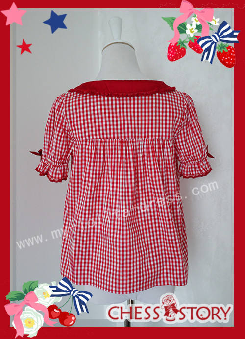 Chess Story Sweet Ice Cherry Lolita JSK and Shirt Set