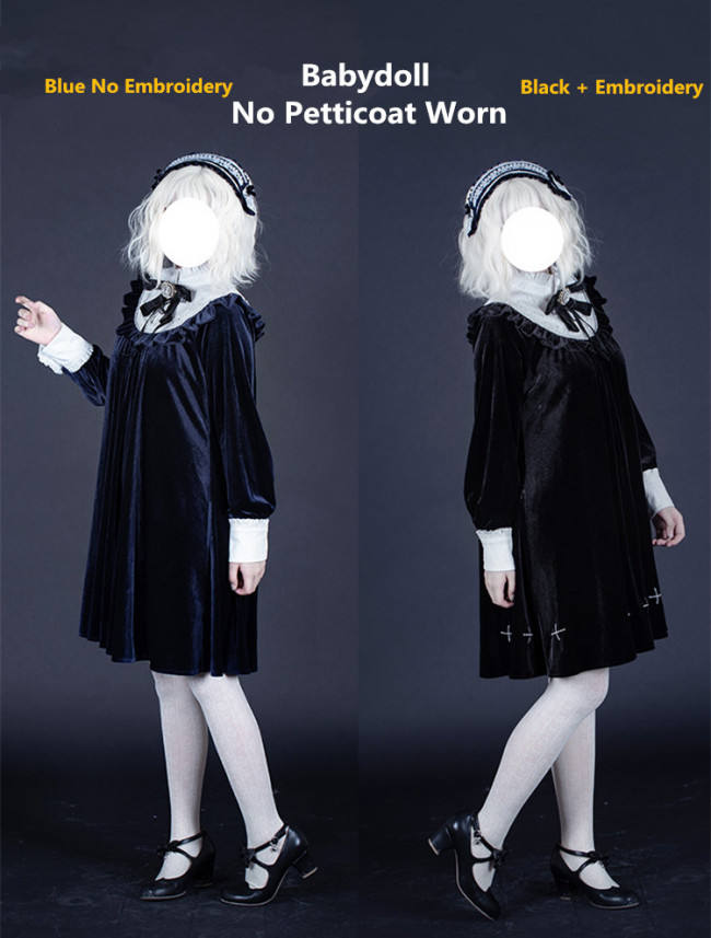 The Witch's Ring Velvet Babydoll/Elegant 2 Versions One Piece Pre-order Closed
