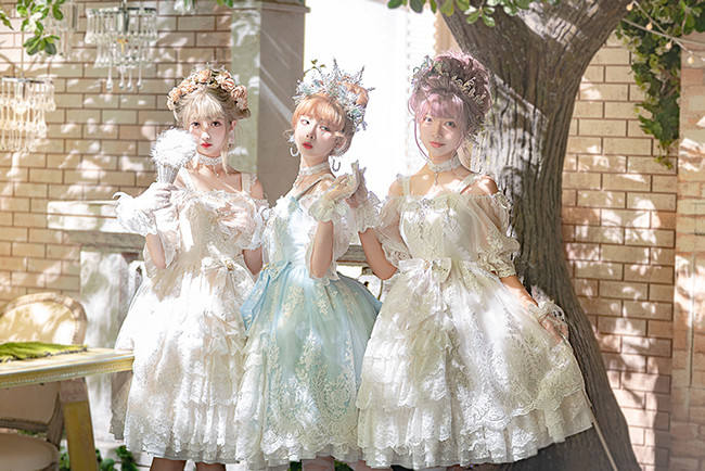 Secret Garden In Midsummer ~Elegant Lolita Bridal Dress -Ready MADE