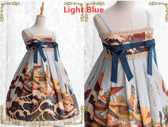 CEL Lolita ~Kaiseki Island Lolita JSK Super High Waist -Ready Made