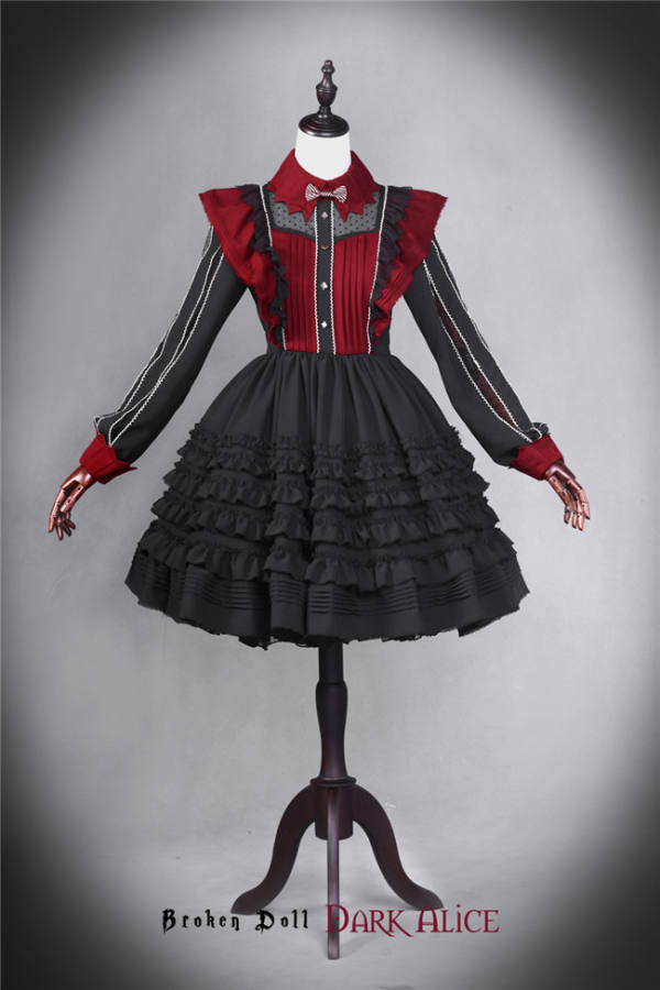 Dark Alice~ Lolita Long Sleeves OP Dress -The 2nd Round Pre-order Closed