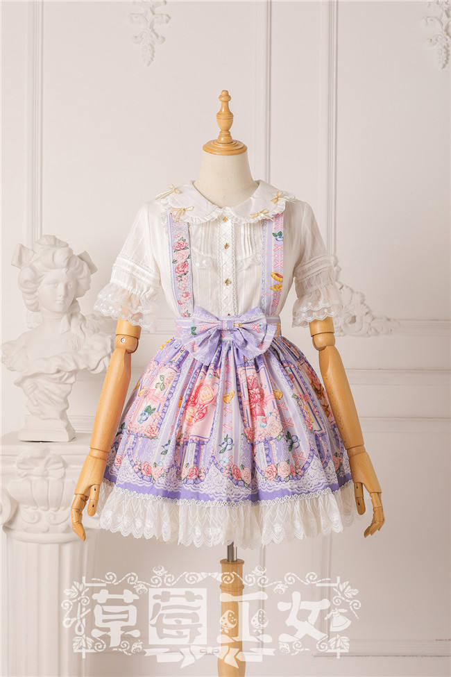 Strawbery Witch ~Blueberry Fruit~ Lolita Skirt
