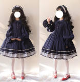 Vintage Unicolor Lolita OP + Surface Dress - Pre-order Closed