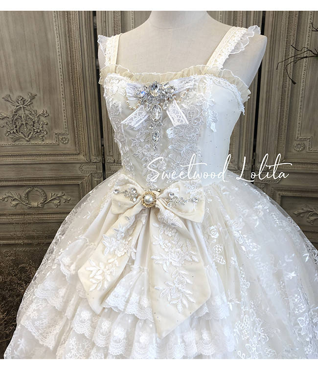Secret Garden In Midsummer ~Elegant Lolita Bridal Dress -Ready MADE