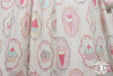 Miss Point ~Sweet Lolita Printed Skirt Pink Strawberry Prints S-out