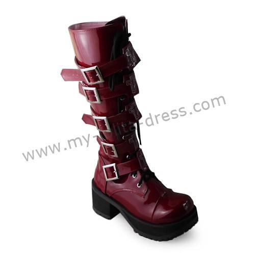 Gothic Punk Cross Decorated Lolita Boots
