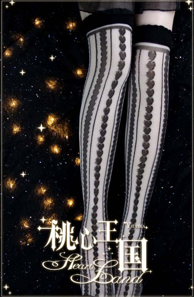 Heart Land ~ Lolita Above Knee Socks