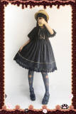 Sweet Sailor Style Lolita High Waist OP Dress -OUT