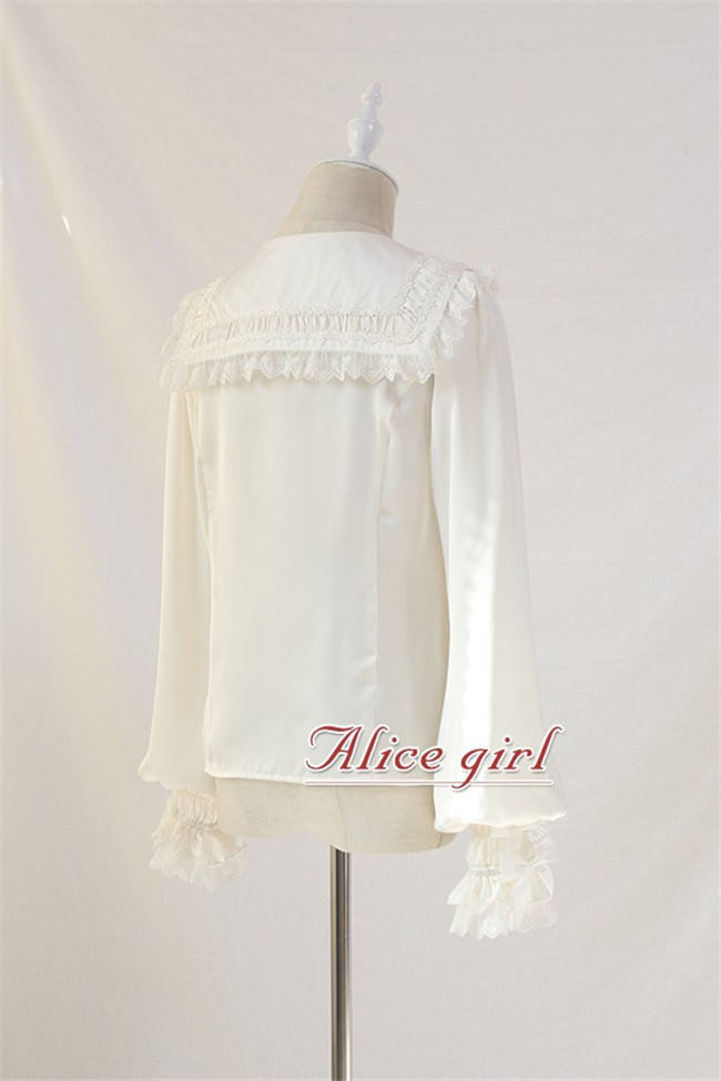 Mola Fan Collar Lace Lolita Blouse -Ready Made