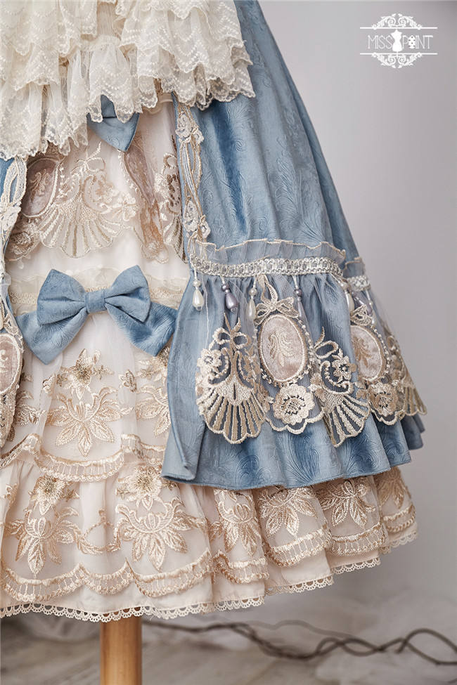 Miss Point ~ Elizabeth~ Elegant Lolita Fishbone Skirt Tea Party Version -Custom Tailor Available