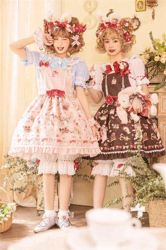 Miss Point ~The Tailor Rabbit Lolita Salopette  Beige Size S In Stock