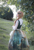 Pine Trees Forest Morning Vintage Lolita Dress-Ready Made