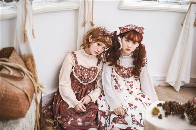 Berries Deer~ Sweet Lolita OP/JSK -Pre-order Closed