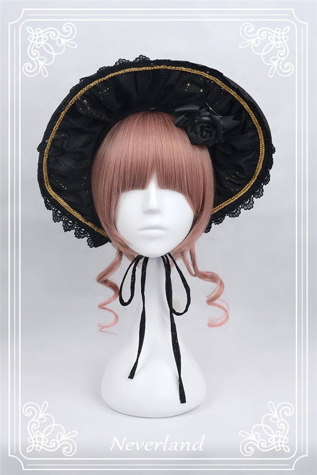 Neverland Lolita -Fly Me to Polaris- Gold Stamping Chiffon Lolita JSK