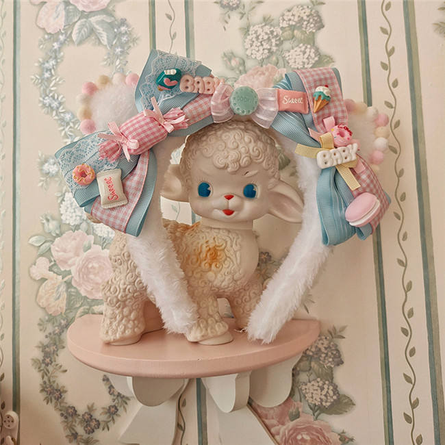 Alice Girl ~The Kitty's Tea Party Sweet Lolita OP/Salopette -Pre-order Pink Size S - In Stock