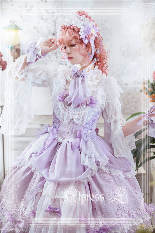 Elpress L ~Christmas D*Romance Ode~ Elegant Lolita JSK -Ready Made Purple M - In Stock