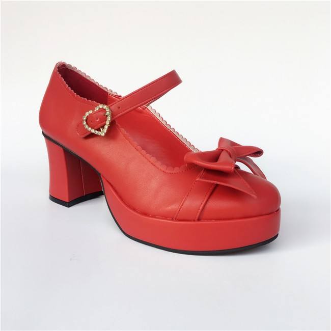 Bows Single Strap Lolita Shoes