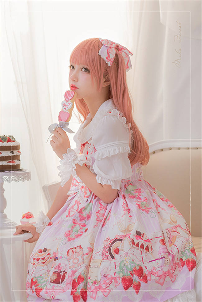 Strawberry Feast- Sweet Lolita JSK