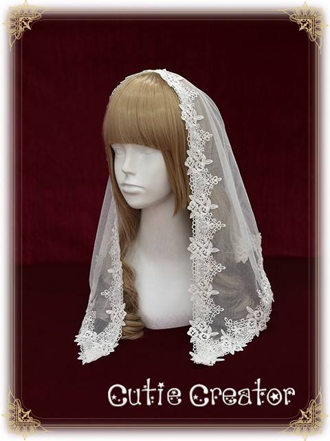 Sweet Dreamer Lace Beads Headbow and Veil Sets