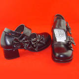 Side Bows Wide Straps Lolita Shoes