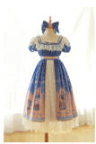 Captain Catalina~ Classic Lolita High Waist OP Dress Front Open Design -Ready Made