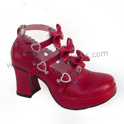 Three Bows Lolita Shoes
