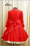Red Prints Knots Lolita Dress