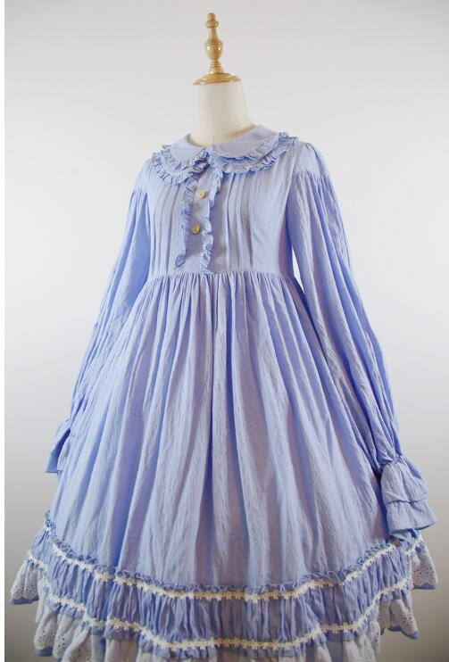 Vintage Unicolor Lolita OP + Surface Dress - Pre-order Closed
