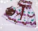 Chocolate Cherry~  Sweet Chiffon Lolita JSK Dress -out
